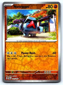 Nosepass Twilight Masquerade #101 Reverse Holo AKIRA EGAWA NM Pokemon Card - Image 1