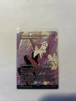 MTG: SPIDER-GWEN, WEB-WARRIOR (NAJEELA, THE BLADE-BLOSSOM) (BORDERLESS) 0024 - Image 1