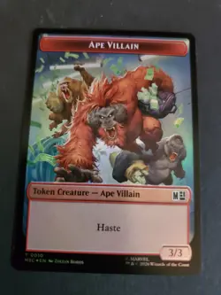 Shapeshifter / Ape Villain (Foil) Token MTG Marvel Super Heroes NM - Image 2