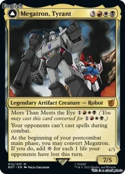 Megatron, Tyrant EN [BOT - 12] - NM TCG MTG - Image 1