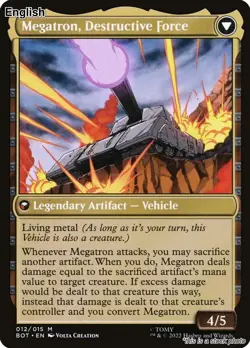 Megatron, Tyrant EN [BOT - 12] - NM TCG MTG - Image 2