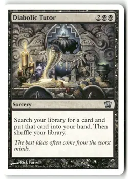 8th Edition #128 Diabolic Tutor - Image 1