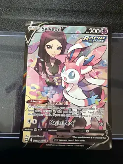 Sylveon V TG14/TG30 Swsh09 Brilliant Stars Trainer Gallery Full Art 2022 Pokemon - Image 1