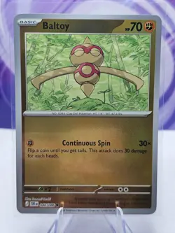 Pokemon TCG: Baltoy Reverse Holo ME04: Chaos Rising 046/086 - Image 1
