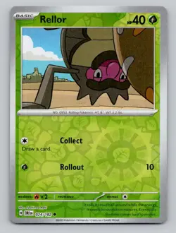 Rellor 024/182 Common Destined Rivals Pokemon Reverse Holo Near Mint - Image 1