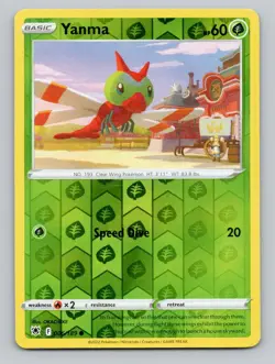 Yanma 006/189 Common Astral Radiance Pokemon Reverse Holo Near Mint - Image 1