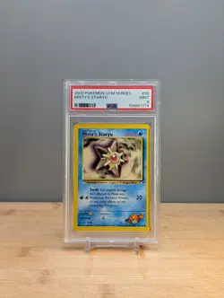 2000 POKEMON GYM HEROES MISTY'S STARYU #90 PSA 9 - Image 1