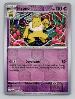 Hypno 017/064 Uncommon Shrouded Fable Pokemon Reverse Holo Near Mint - Image 1