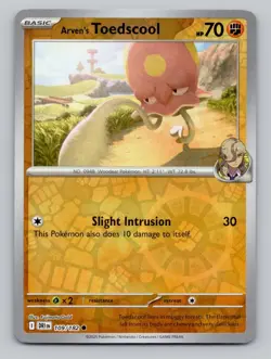 Arven's Toedscool 109/182 Common Destined Rivals Pokemon Reverse Holo Near Mint - Image 1