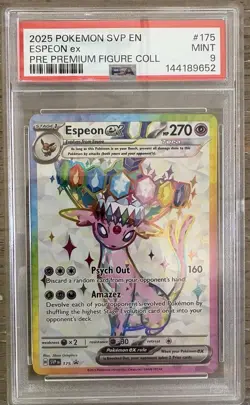 Pokemon TCG Umbreon 176 & Espeon 175 ex Prismatic Evolutions PSA 9 - Image 3