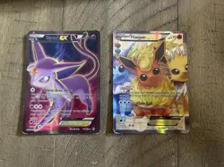 RARE Pokemon TCG Espeon EX (117/122) Flareon EX (RC28/RC32) 2016 | Holographic - Image 1