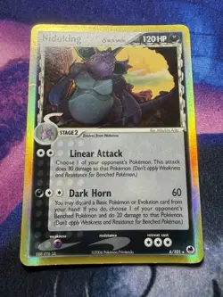 Nidoking (Delta Species) Holo Dragon Frontiers 6/101 Pokemon - Image 3