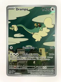 Drampa 184/162 Illustration Rare Temporal Forces Pokemon Near Mint - Image 1