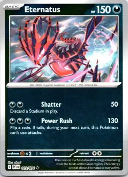 Pokemon Eternatus ME02: Phantasmal Flames PFL REVERSE HOLO 069/094 NM TCG - Image 1