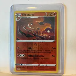Pokemon Ninetales Rare Rebel Clash Reverse Holo 025/192 - LP - Image 2