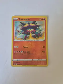 Turtonator 029/202 Rare Sword & Shield Pokemon Reverse Holo Near Mint - Image 1