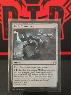 NM Eerie Gravestone, MTG, Marvel's Spider-Man, Magic the Gathering, 163 - Image 1