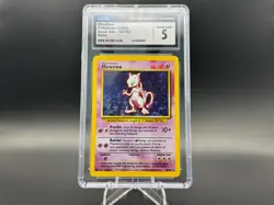 Mewtwo #10/102 Holo CGC 5 | 1999 Pokemon Base Set Unlimited - Image 1