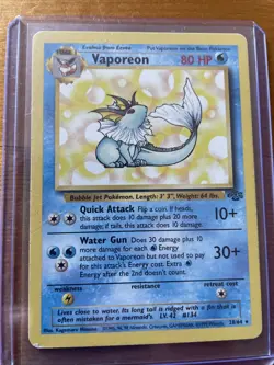 Pokemon Vaporeon 28/64 80 HP 1999 - Image 1
