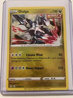 Dialga 112/203 Evolving Skies Cosmos Holo Pattern Pokemon TCG Card NM - Image 1