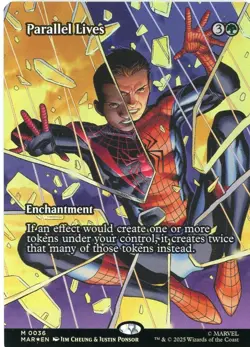 Parallel Lives (Borderless Foil) 0036 - Marvel's Spider-Man MTG NM/M Ships Now - Image 1
