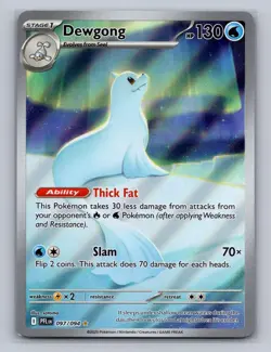 DEWGONG 097/094 ILLUSTRATION RARE PHANTASMAL FLAMES POKEMON Holo NM ^1 - Image 1
