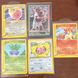 Pokemon Expedition 2001 1st Edition English 5-Card Lot Clefable + Johnny Bench - Image 1