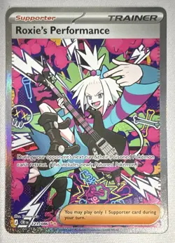 Roxie's Performance 121/86 Chaos Rising Ultra Rare Full Art Holo EN - Image 1