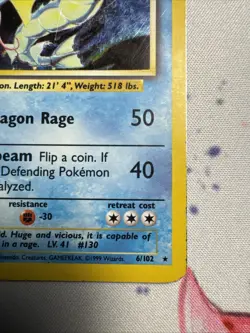 Gyarados - Base Set Unlimited 6/102 - Pokemon TCG (Vintage WoTC) - HP/DMG - Image 4