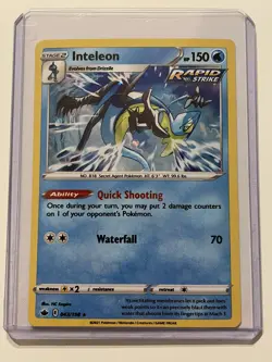 Pokemon TCG Inteleon Chilling Reign 043/198 Cosmos Holo Rare Promo NM/M - Image 1
