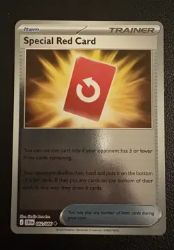 Chaos Rising Special Red Card 82/86 Reverse Holo Rare TCG Pokemon Card - Image 1