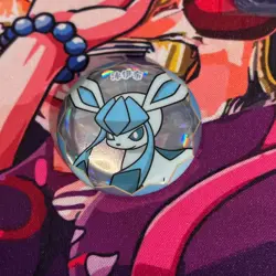 Pokemon TCG S-Chinese Exclusive Gem Pack Badge Glaceon Pin - Image 1