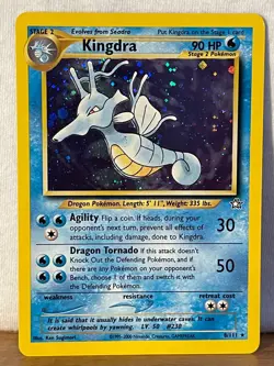 Pokemon Kingdra 8/111 Neo Genesis - Rare Holo - Image 1
