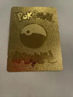 Unofficial Flareon V Gold Fan Art Custom Display Card Pokemon Collectible - Image 4