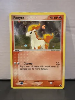 Pokemon Ponyta EX TCG FireRed & LeafGreen Set Card 76/112 Reverse Holo - Image 1
