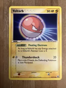 Voltorb 85/112 Ex Fire Red & Leaf Green - Non Holo Common Pokemon TCG Card - DMG - Image 1