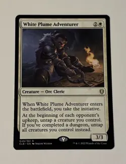 MTG White Plume Adventurer Commander Legends Battle For Baldur's Gate NM - Image 1