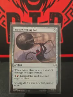 NM Steel Wrecking Ball, MTG, Marvel's Spider-Man, Magic the Gathering, 177 - Image 1