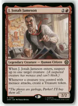 2025 MTG Marvel's Spider-Man J. Jonah Jameson Expansion/Rare #81 - Image 1