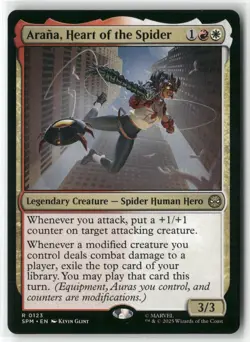 2025 MTG Marvel's Spider-Man Arana, Heart of the Spider Expansion/Rare #123 - Image 1