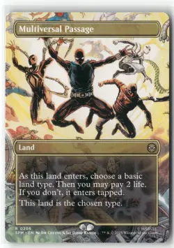 2025 MTG Marvel's Spider-Man Multiversal Passage Borderless Expansion/Rare #206 - Image 1