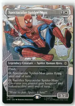 2025 MTG Marvel's Spider-Man Spectacular Spider-Man Borderless Expansion/Rare - Image 1