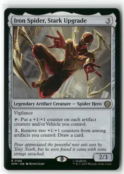 2025 MTG Marvel's Spider-Man Iron Spider, Stark Upgrade Expansion/Rare #166 - Image 1