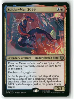 2025 MTG Marvel's Spider-Man Spider-Man 2099 Expansion/Rare #150 - Image 1