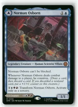2025 MTG Marvel's Spider-Man Norman Osborn // Green Goblin Expansion/Mythic #39 - Image 1