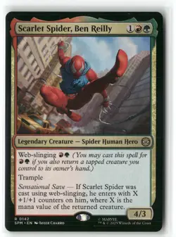 2025 MTG Marvel's Spider-Man Scarlet Spider, Ben Reilly Expansion/Rare #142 - Image 1