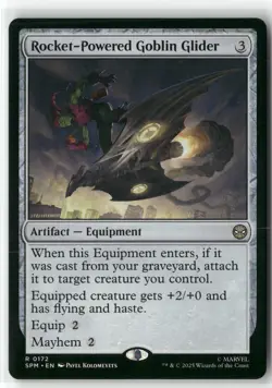 2025 MTG Marvel's Spider-Man Rocket-Powered Goblin Glider Expansion/Rare #172 - Image 1