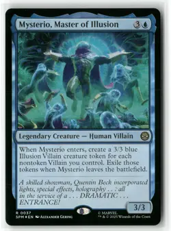 2025 MTG Marvel's Spider-Man Mysterio, Master of Illusion FOIL Expansion/Rare - Image 1