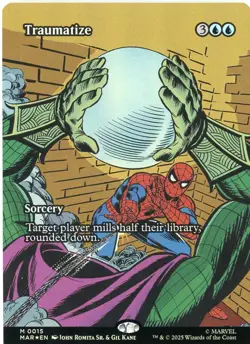 Traumatize (Borderless Foil) Mythic MTG Spider-Man 0015 - Image 1