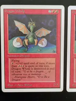 MtG | 2 x Dragon Whelp | Unlimited Edition | Magic the Gathering - Image 2